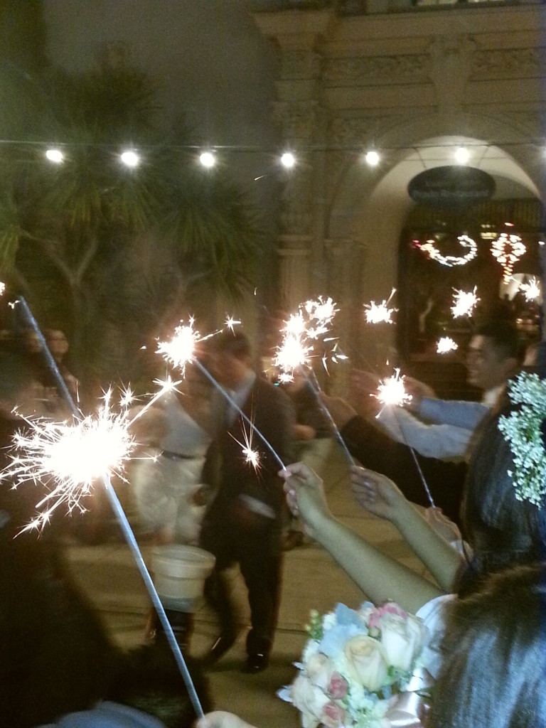 Bride and Groom at The Prado balboa park