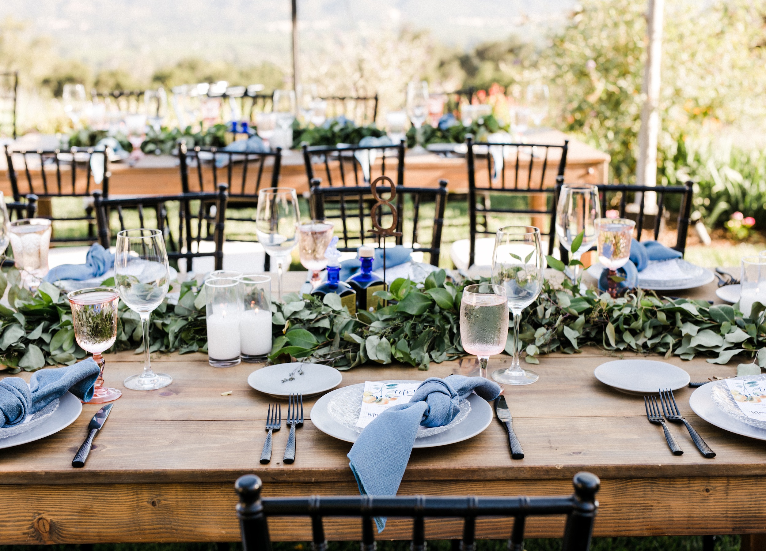 outdoor private estate wedding