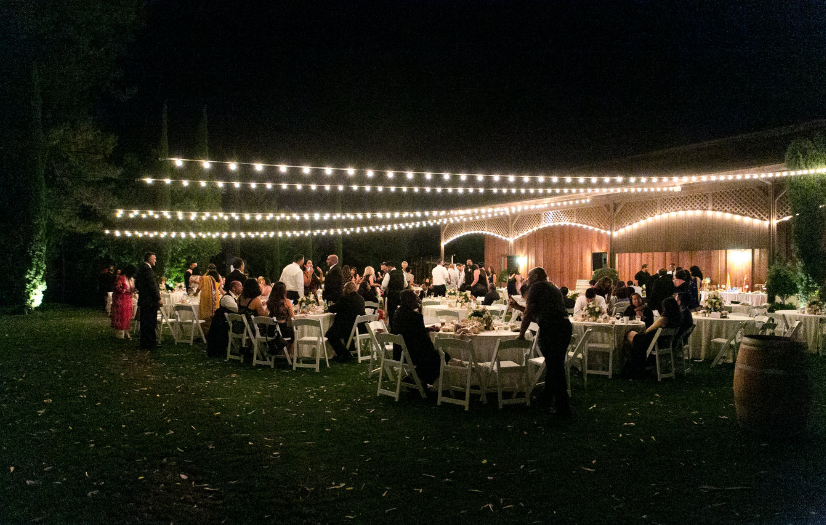 winery garden wedding