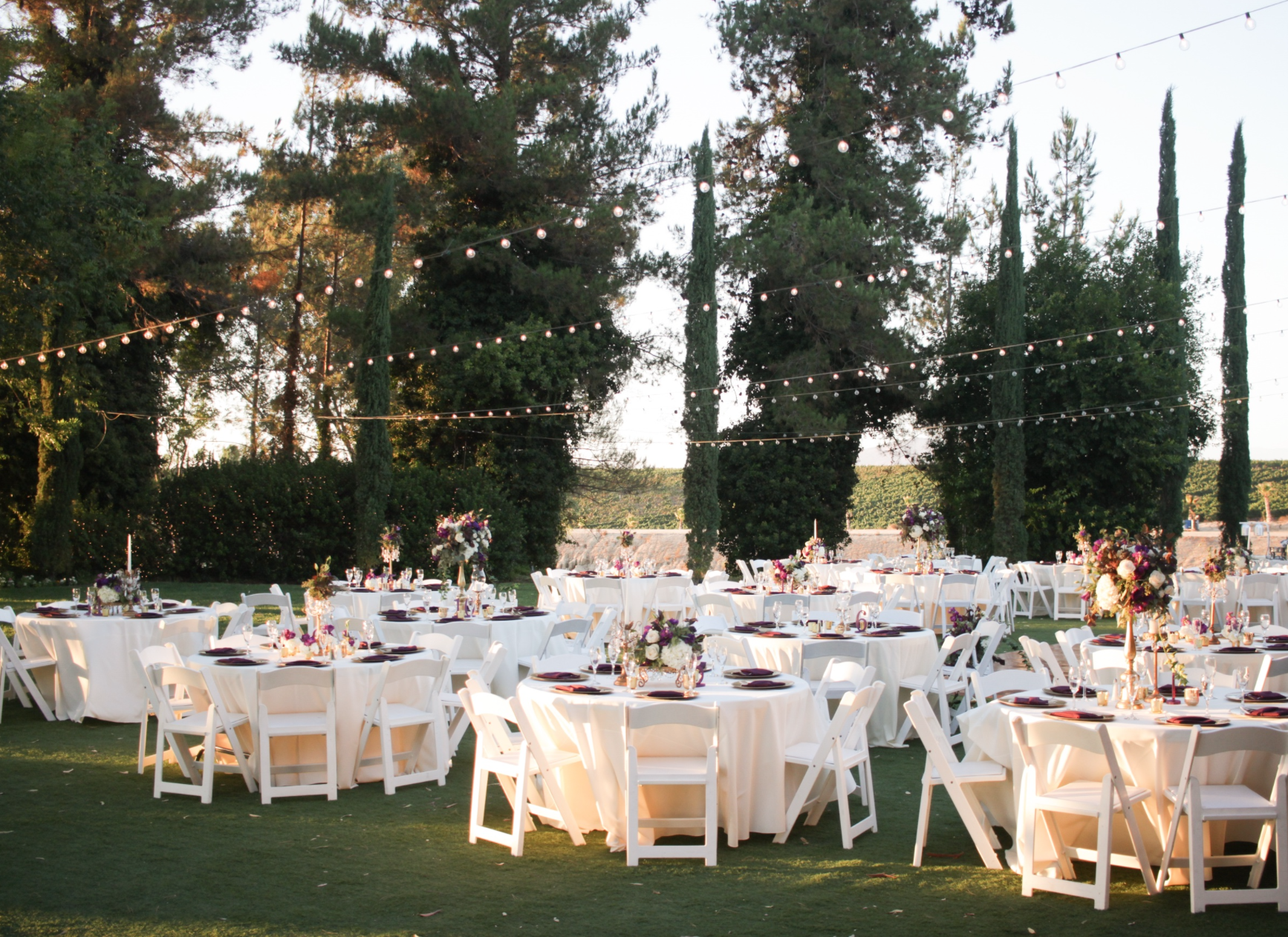 winery garden wedding